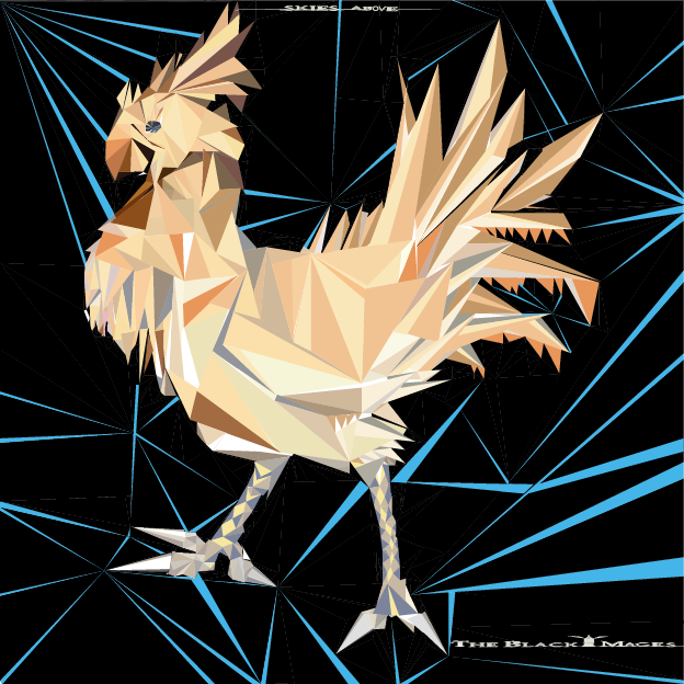 Chocobo low poly illustrator bouclainville infographiste