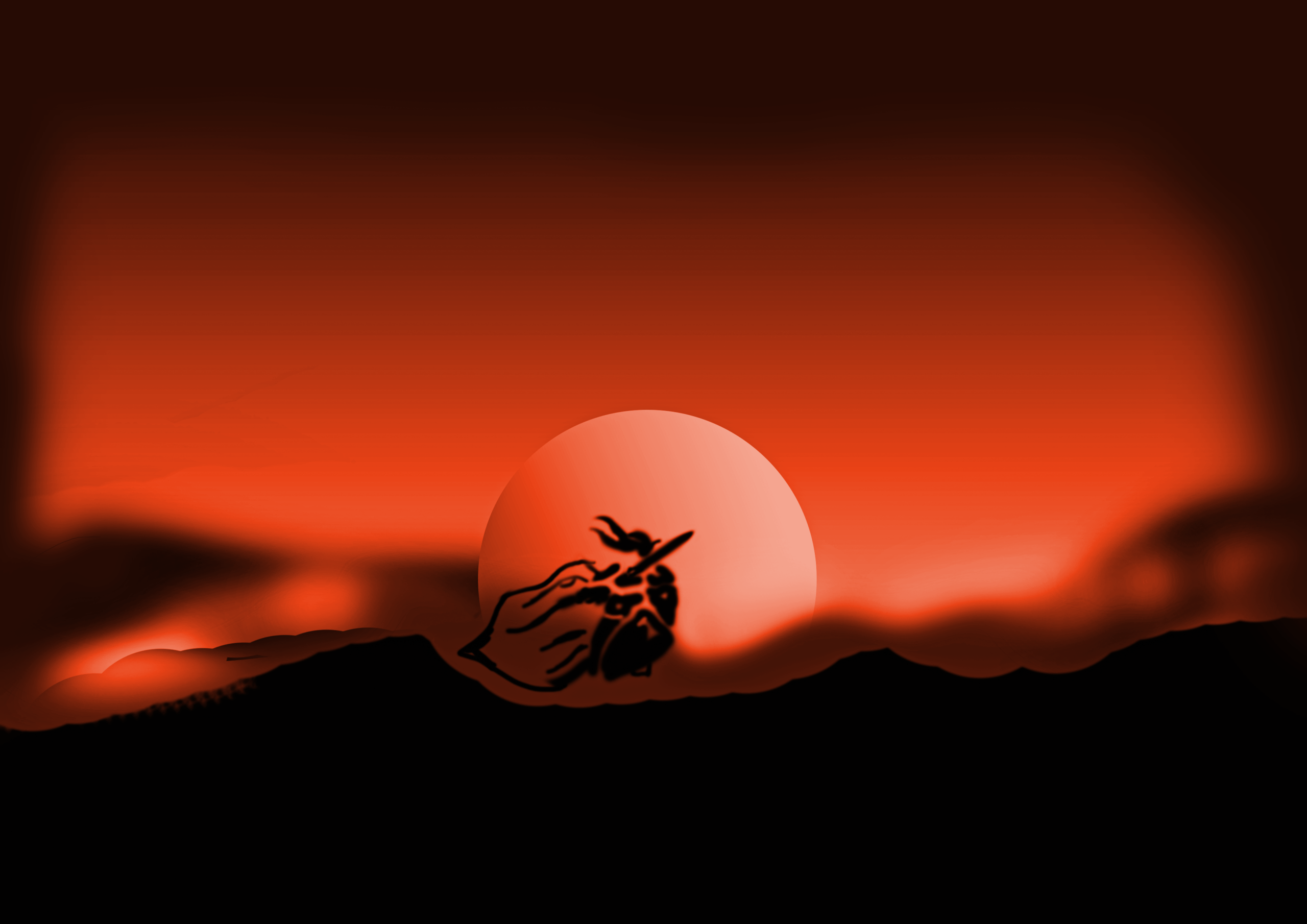 guerrier lune sanglante dessin bouclainville web designer
