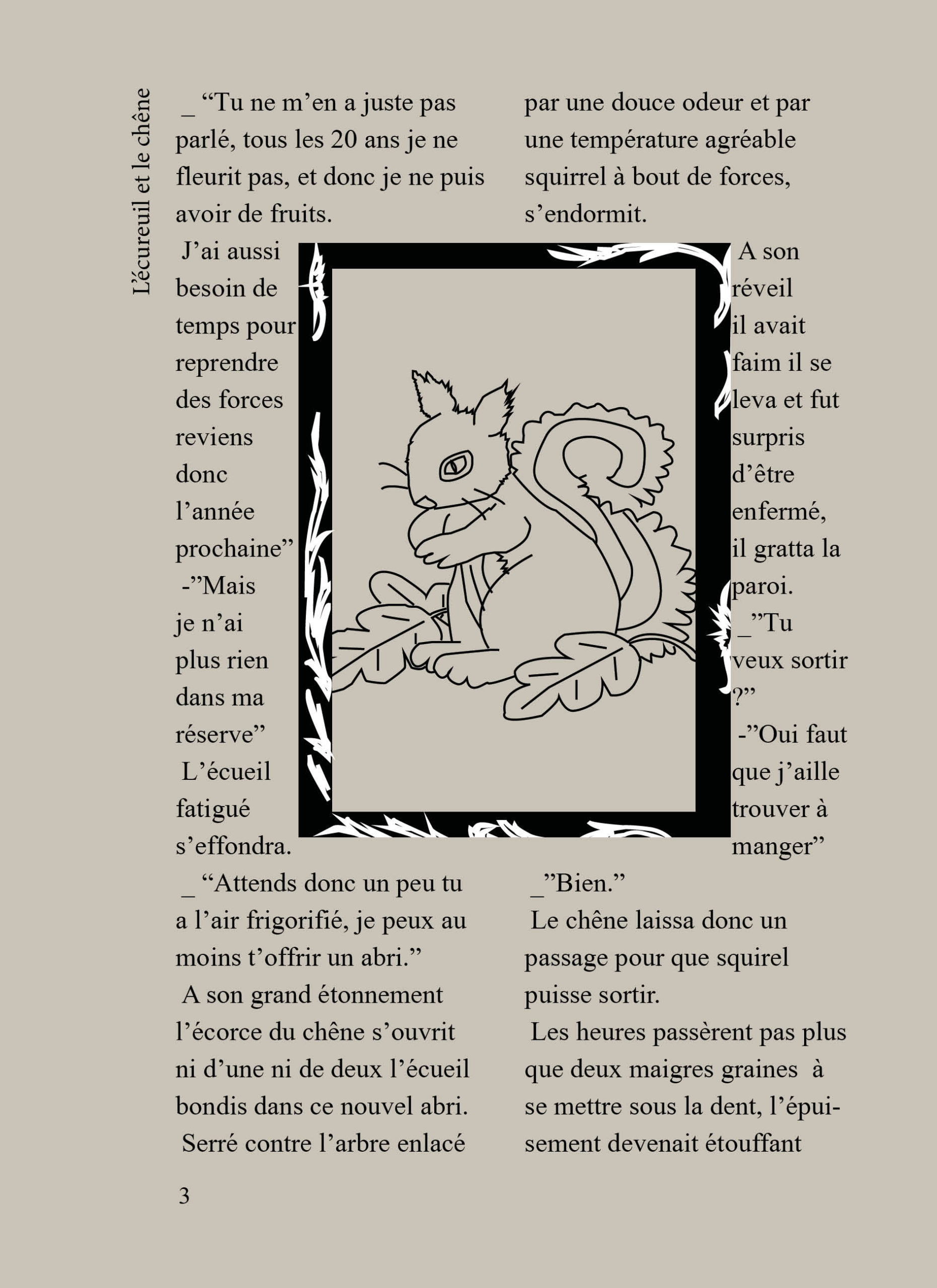 fairy tales écureuil et le chene bouclainville