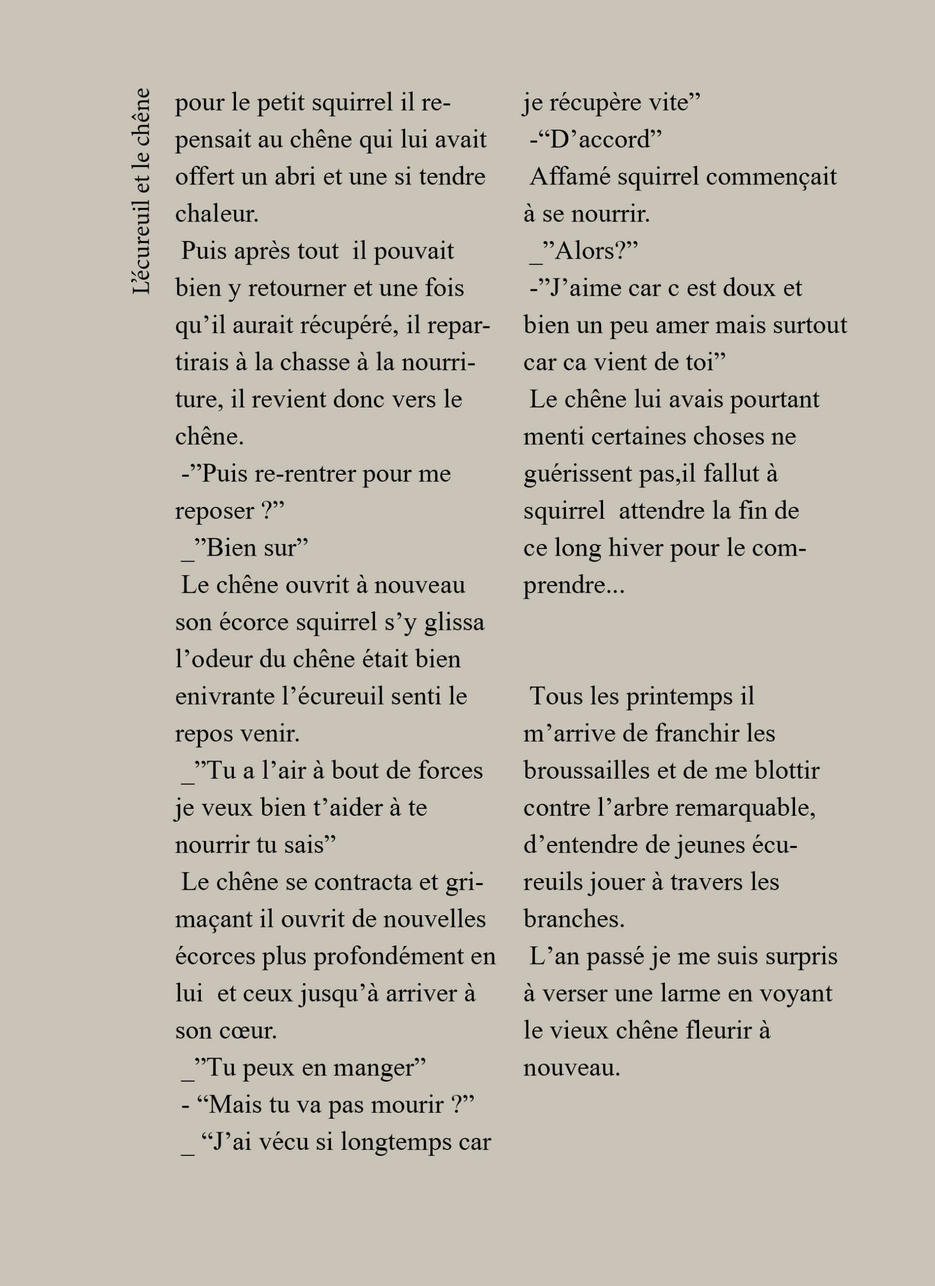 fairy tales écureuil et le chene bouclainville